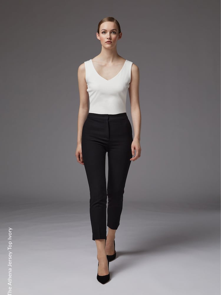 LK Bennett Cream Athena Viscose Vest Top - Image 1 of 4
