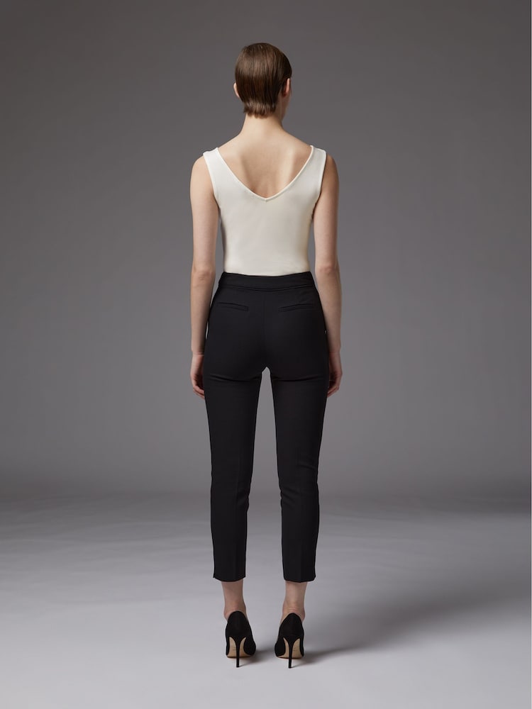 LK Bennett Cream Athena Viscose Vest Top - Image 2 of 4