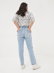 FatFace Ludlow Blue Boyfriend Jeans - Image 2 of 5
