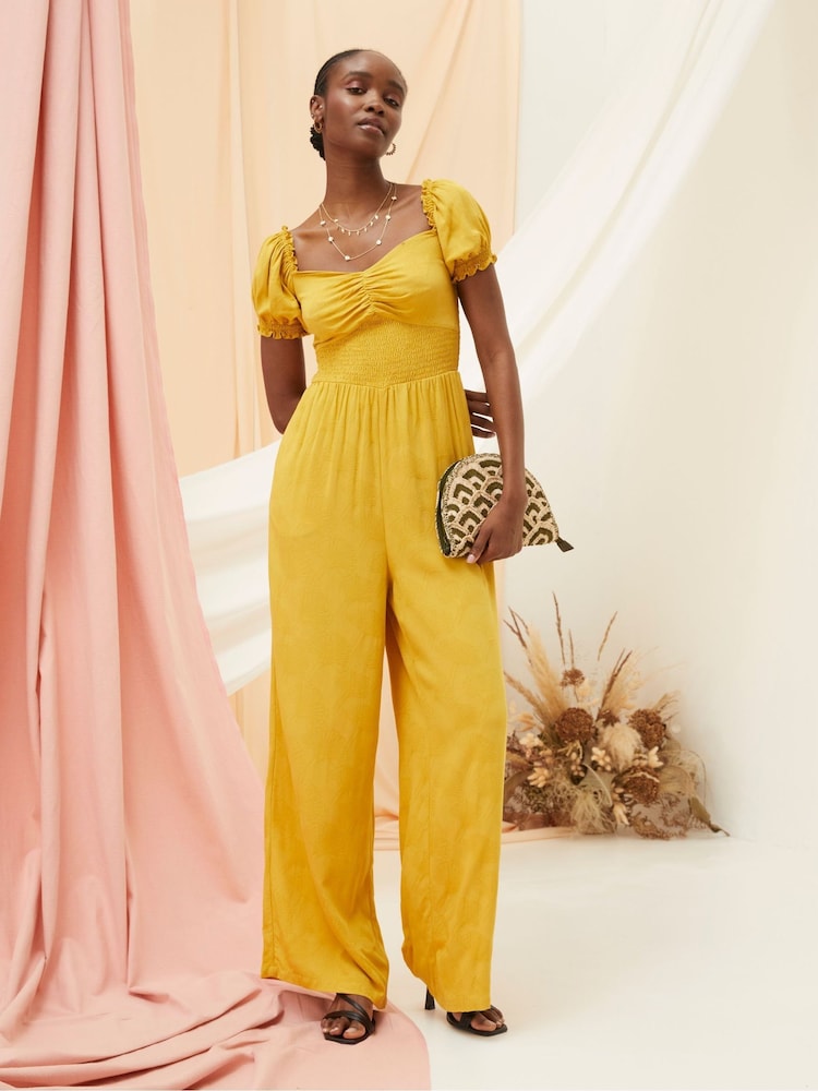 FatFace Yellow Acacia Jumpsuit - Image 2 of 7 FatFace Yellow Acacia Jumpsuit - Image 2 of 7