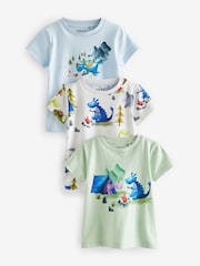 Minerals - Kurzarm-T-Shirts mit Figuren aus 100 % Baumwolle im 3er-Pack (3M.–7J.) - Bild 1 von 5
