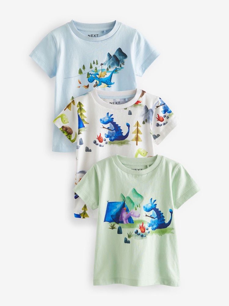 Minerals - Kurzarm-T-Shirts mit Figuren aus 100 % Baumwolle im 3er-Pack (3M.–7J.) - Bild 1 von 5