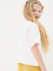 FatFace White Peacock Graphic T-Shirt - Image 2 of 5