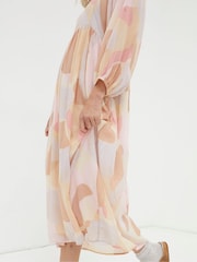 FatFace Printed Abstract Midi Dress - Bild 5 von 6