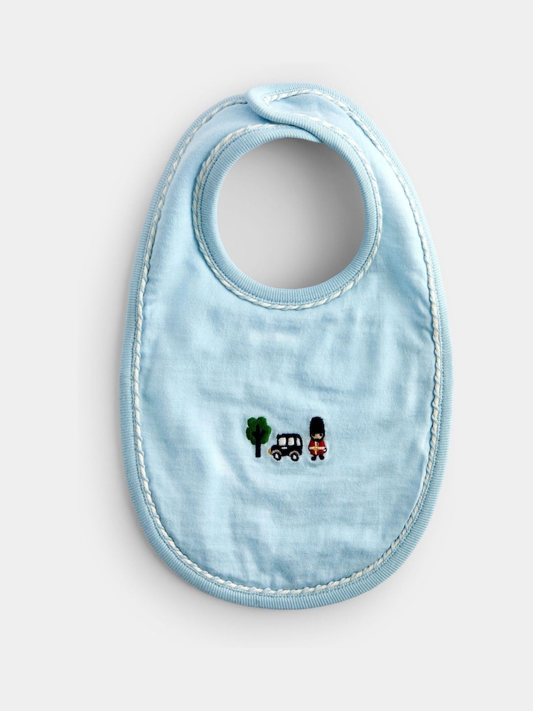 Jojo Maman Bébé Blue 3Pack London Bibs - Image 2 of 10
