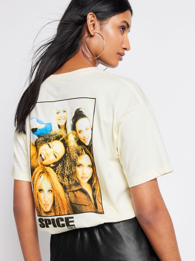 Ecru White Ecru White Spice Girls License Back Graphic T-Shirt - Image 2 of 6