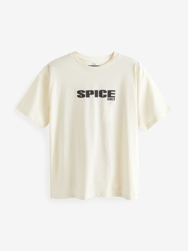 Ecru White Ecru White Spice Girls License Back Graphic T-Shirt - Image 5 of 6