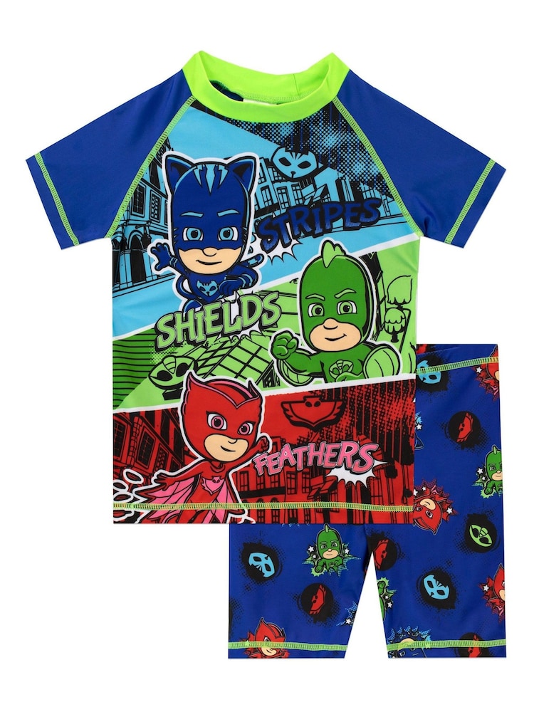 Character Blue Boy PJ Mask Swim Set - Image 1 of 4
