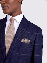 MOSS Blue Slim Check Suit: Jacket - Image 5 of 7