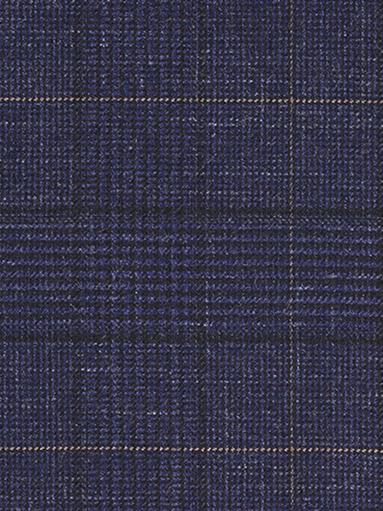 MOSS Blue Slim Check Suit: Jacket - Image 7 of 7
