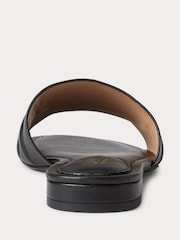 Schwarz - Lauren Ralph Lauren Alegra Iii Slider-Sandalen aus Nappaleder - Bild 2 von 4