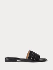 Schwarz - Lauren Ralph Lauren Alegra Iii Slider-Sandalen aus Nappaleder - Bild 3 von 4