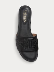Schwarz - Lauren Ralph Lauren Alegra Iii Slider-Sandalen aus Nappaleder - Bild 4 von 4