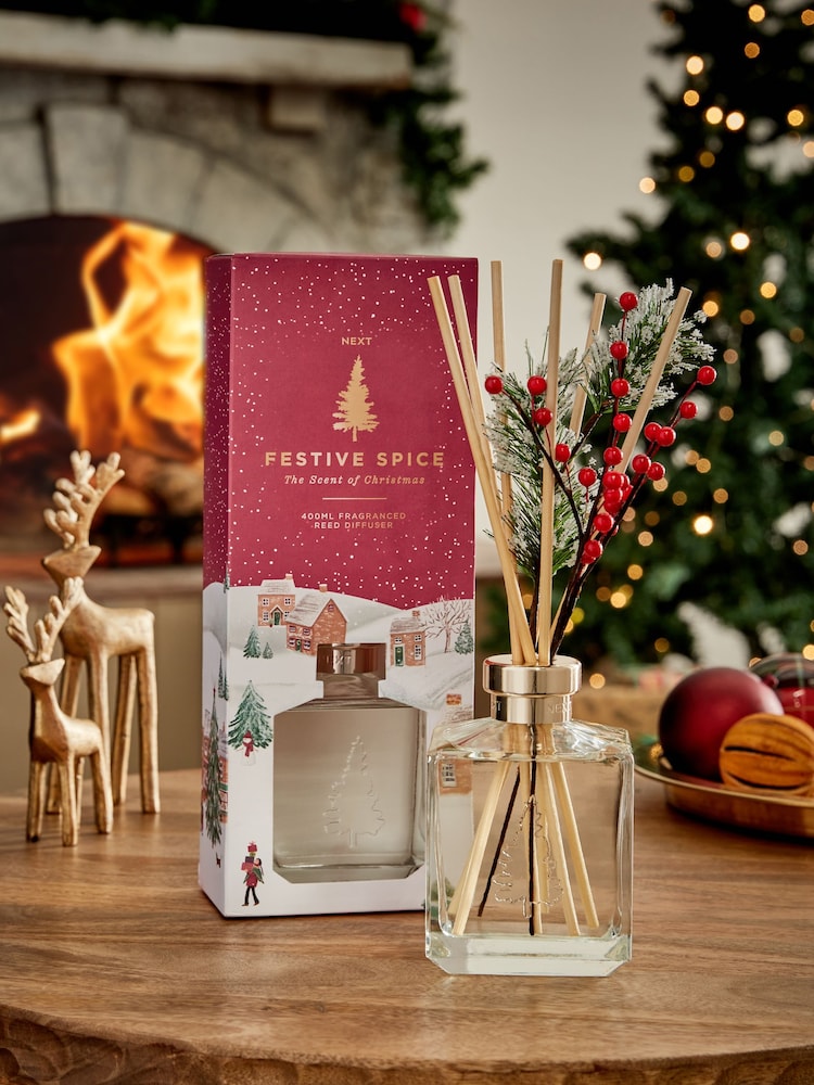 Festive Spice Fragranced Christmas 400ml Diffuser - Image 1 of 4