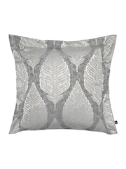Prestigious Textiles Chrome Grey Treasure Jacquard Feather Filled Cushion - Image 1 of 4