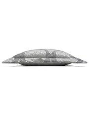 Prestigious Textiles Chrome Grey Treasure Jacquard Feather Filled Cushion - Image 2 of 4