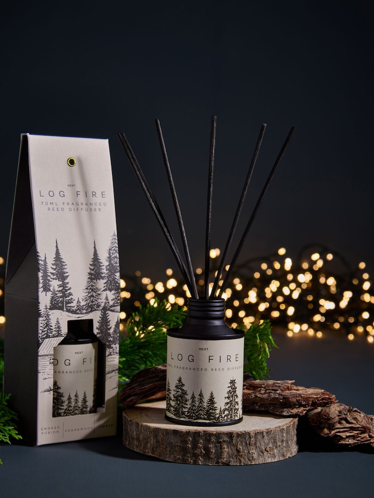 Logfire Smoked Cedarwood 70ml Fragranced Reed Diffuser - Image 1 of 3