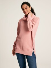Joules Willow Pink Cowl Neck Sweatshirt - Image 1 of 6