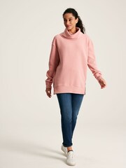 Joules Willow Pink Cowl Neck Sweatshirt - Image 3 of 6