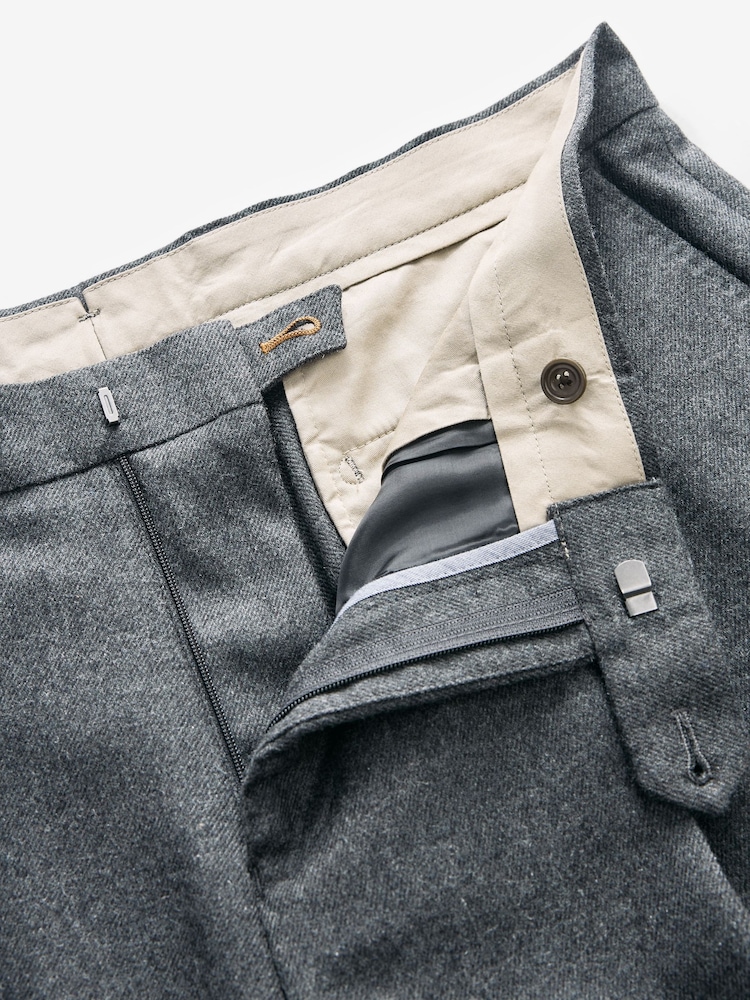 Buy Barbour® Grey Flannel Trousers from the Next UK online shop - Main Image