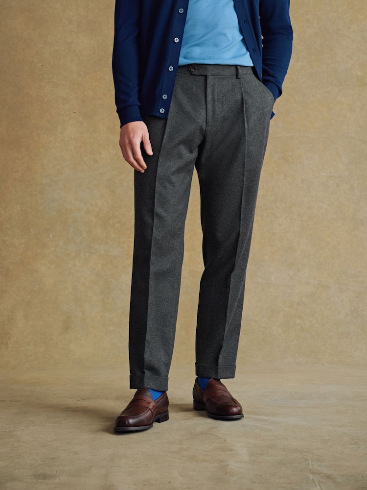 Barbour® Grey Flannel Trousers - Image 16 of 16