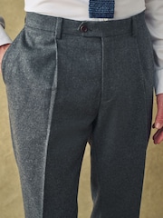 Barbour® Grey Flannel Trousers - Image 4 of 14