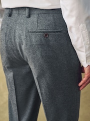 Barbour® Grey Flannel Trousers - Image 5 of 14
