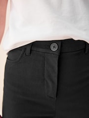 Black Regular Length Skinny Fit Stretch High Waist School Trousers (9-18yrs) - Image 5 of 8