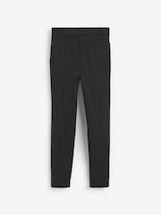 Black Regular Length Skinny Fit Stretch High Waist School Trousers (9-18yrs) - Image 7 of 8