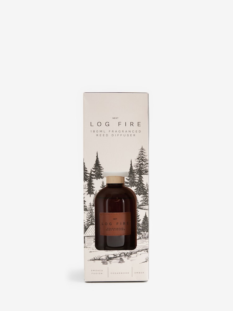 Logfire Smoked Cedarwood 180ml Fragranced Reed Diffuser - Image 4 of 4