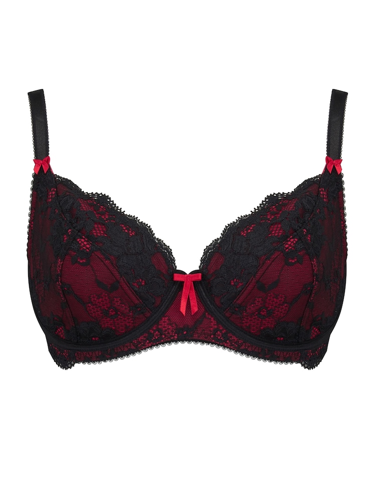 אדום/שחור - Pour Moi Amour Underwired Bra - Image 3 of 4