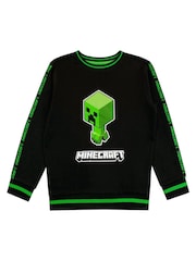Character Green Minecraft Creeper 100% Cotton Sweatshirt - Image 1 of 2