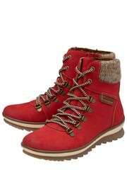 Lotus Red Zip-Up Ankle Boots - Image 2 of 4