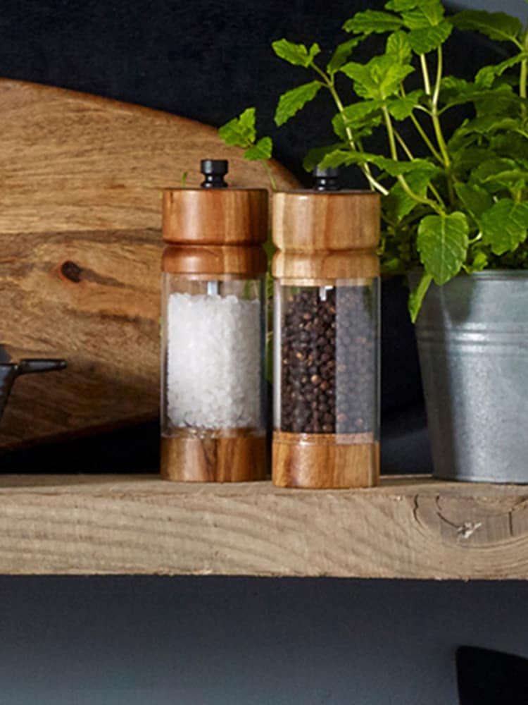 Black Bronx Salt and Pepper Filled Grinder Set - Image 2 of 2