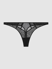 Calvin Klein Black Underwear Lace Thong - Image 2 of 5