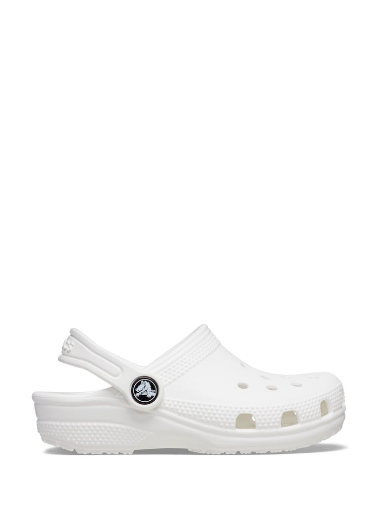 Crocs White Classic Toddler Unisex Clogs - Image 8 of 8