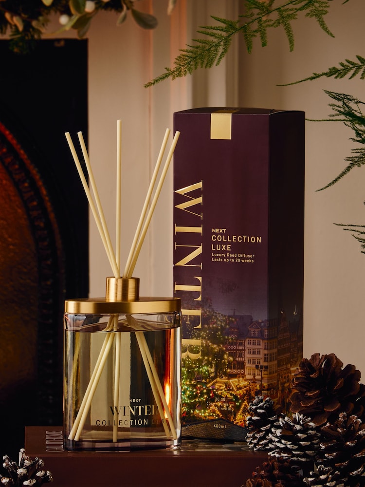 Collection Luxe Winter Pomegranate and Amber 400ml Luxury Fragranced Reed Diffuser - Image 1 of 3