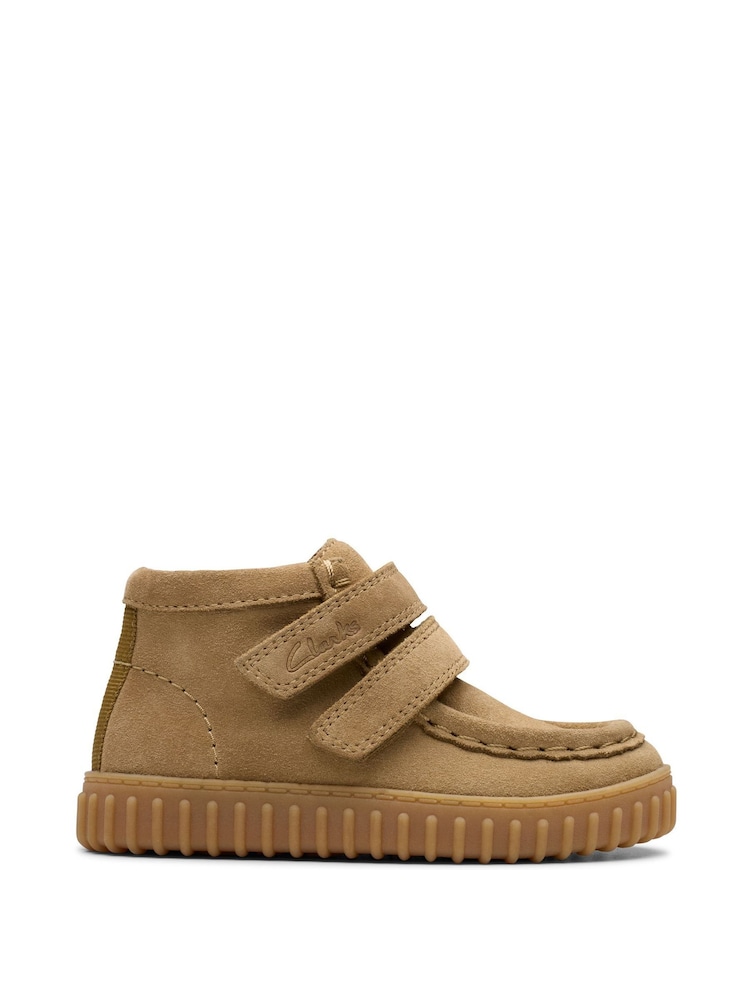 Clarks Natural Dark Sand Suede Tor Hill Boots - Image 1 of 7