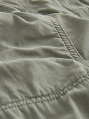 Khaki Green 100% Cotton Adjustable Waist Cargo Trousers - Image 7 of 7