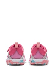Clarks Pink Standard Fit (F) Comb Tidal Star Trainers - Image 2 of 8