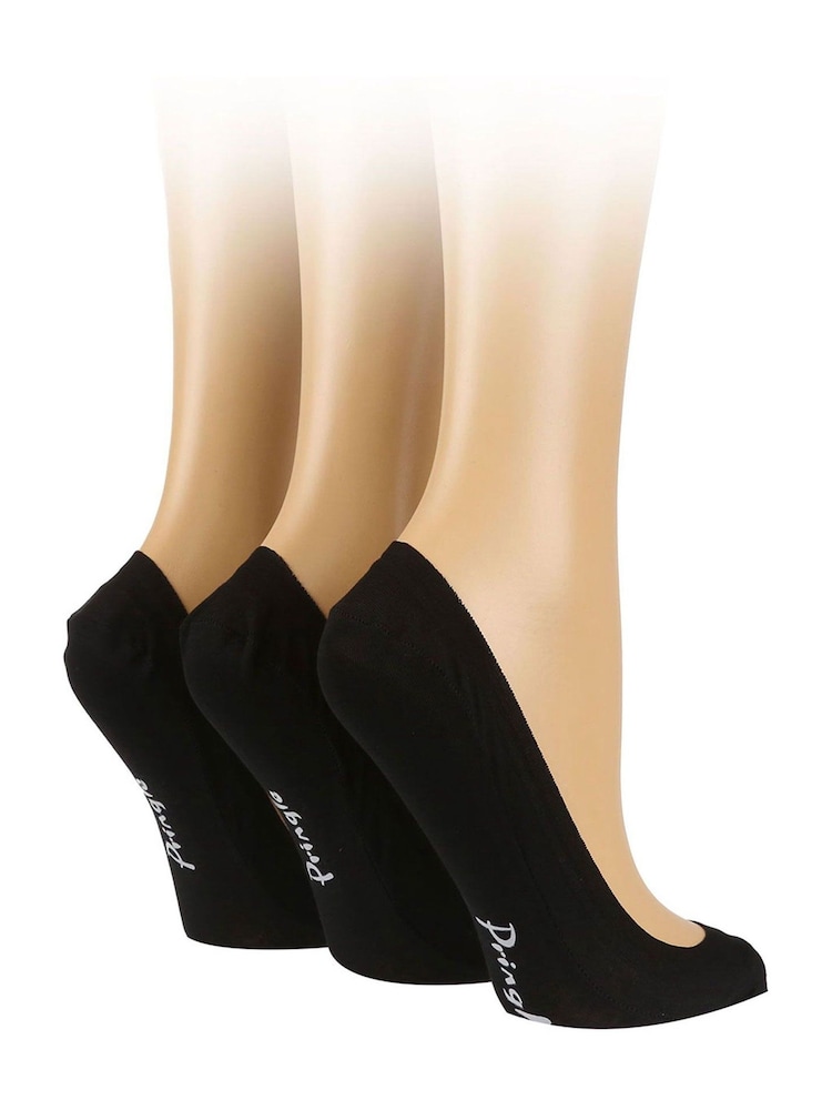 Pringle Black Super Low Cut No Show Socks 3 Pack - Image 1 of 4