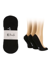 Pringle Black Super Low Cut No Show Socks 3 Pack - Image 4 of 4