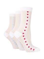 Pack 3 de calcetines tobilleros cortos y elegantes de Wild Feet - Imagen 1 de 4
