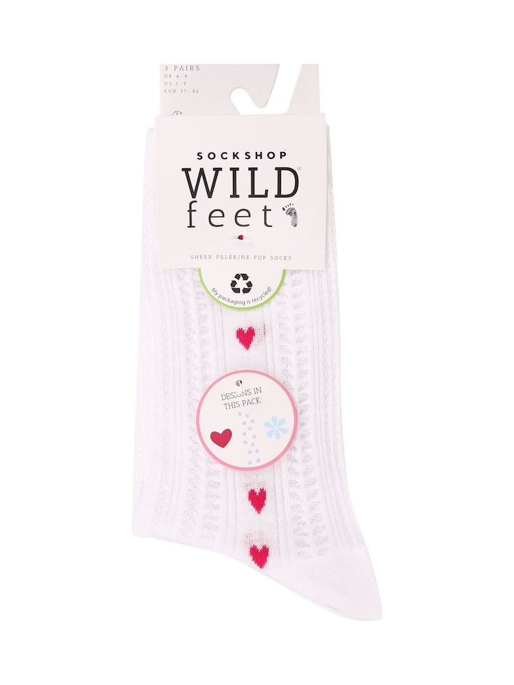 Pack 3 de calcetines tobilleros cortos y elegantes de Wild Feet - Imagen 4 de 4