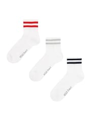 Wild Feet White Cushioned Sports With Arch Support Ankle Socks 6 Pack - Image 3 of 5