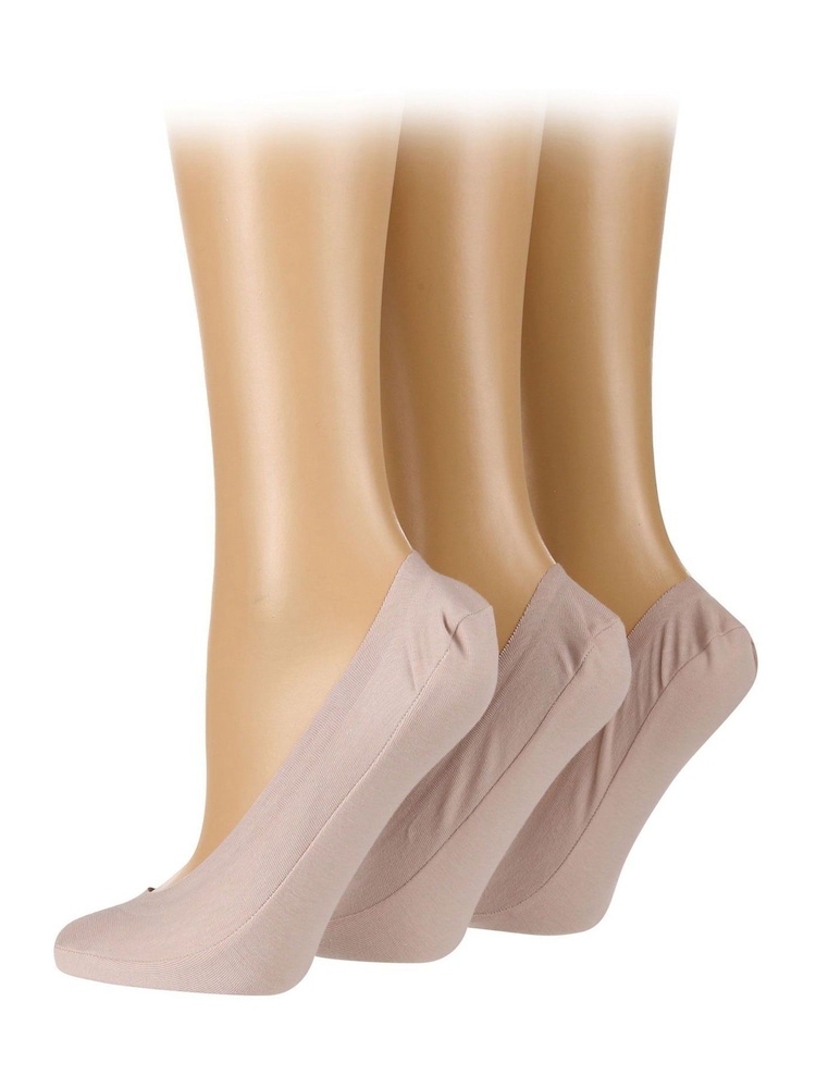 Caroline Gardner Nude Low Cut No Show Socks 3 Pack - Image 4 of 4 Caroline Gardner Nude Low Cut No Show Socks 3 Pack - Image 4 of 4