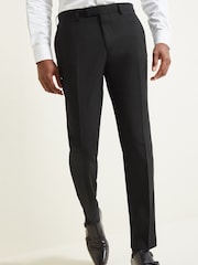 MOSS Black Tailored Fit Dress Trousers - Image 1 of 3
