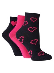 Wild Feet Blue Cropped Bamboo Fashion Socks - Image 2 of 3