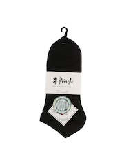 Pringle Black Classic Bamboo Trainer Socks 3 Pack - Image 4 of 4