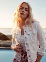 White Denim Jacket - Image 1 of 6